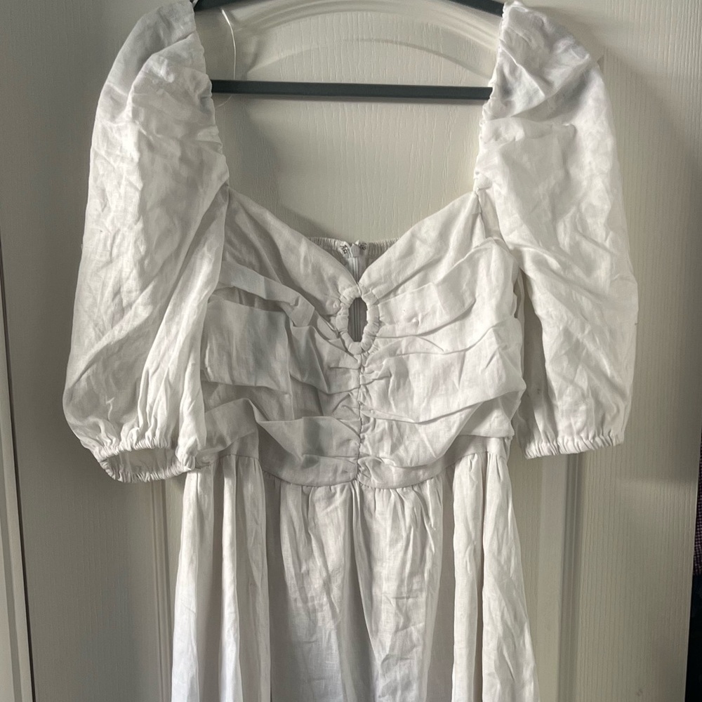 DISSH White Off-Shoulder Midi Dress - Picture 5 of 8